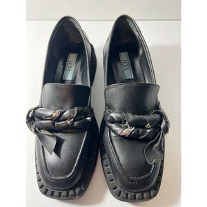Ilvi Black Leather Loafers